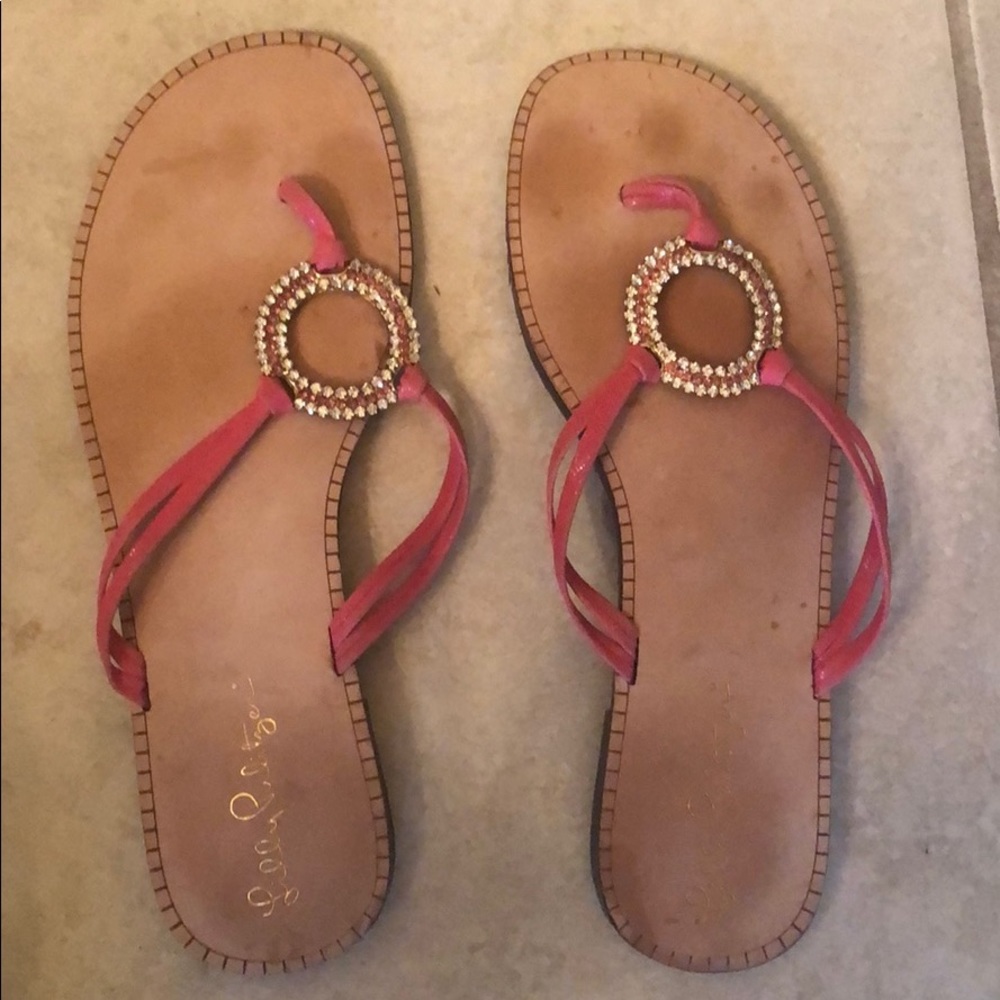 Lilly Pulitzer flip flops